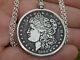 Necklace Pendant Vintage Authentic Morgan Silver One Dollar Coin Various Years