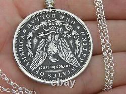 Necklace pendant vintage authentic Morgan silver one dollar coin various years