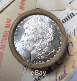 (ONE) UNCIRCULATED $10 Silver Dollar Roll CC & 1879 Morgan Dollar Ender