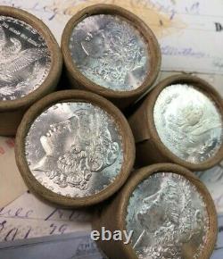 (ONE) UNCIRCULATED $10 Silver Dollar Roll CC & CC Morgan Dollar Ender