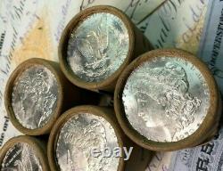(ONE) UNCIRCULATED $10 Silver Dollar Roll CC & CC Morgan Dollar Ender
