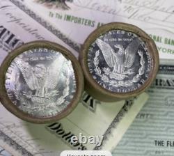 (ONE) UNCIRCULATED $10 Silver Dollar Roll CC Minted Morgan Dollar End 1878-1904