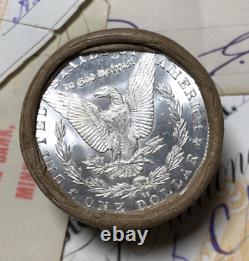 (ONE) UNCIRCULATED $10 Silver Dollar Roll CC & S Morgan Dollar Ender