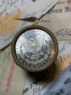 (ONE) UNCIRCULATED $20 Silver Dollar Roll S & S Morgan Dollar Ends