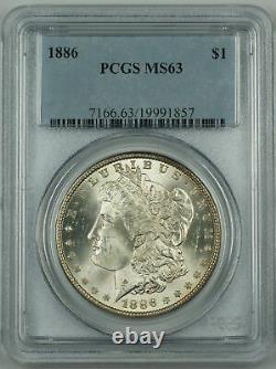PCGS MS-63 Morgan Silver Dollar BU Coin