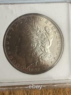 PRICE DROP 1890 P Morgan Silver Dollar Moon Toning RARE