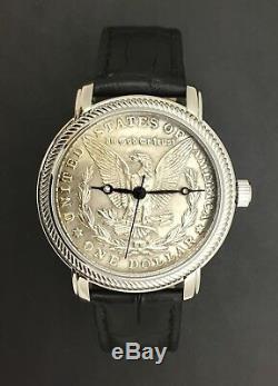 Personalized Genuine Morgan Silver Dollar Watch (1878 to 1921)