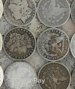 Pre 1921 Silver Morgan Dollar Cull Lot of 100 S$1 Coins Credit Card Pmt Only