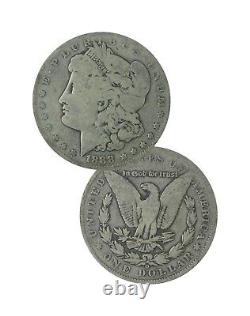 Pre 1921 Silver Morgan Dollar Cull Lot of 5 S$1 Coins