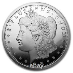 Pure Silver. 999 Bullion Morgan Dollar 5 oz round coin