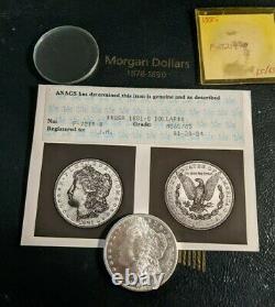 Rare1881 S Morgan Silver Dollar Photo Graded Flawless 65/65 ANACS Ultra Luster