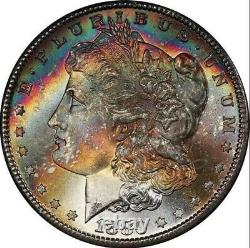Roadrunner Collection 1880-S Morgan Dollar PCGS MS66+ CAC Classic Rainbow Toned