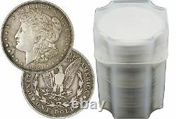 Roll Of 20 $20 Face 1921 P D S $1 Morgan Silver Dollars VG-XF Circulated Coins