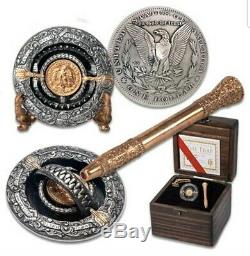 Roman BooteenTHE TRAP WITH THE GOLDEN BAIT silver Morgan Dollar 2 Peso Gold coin