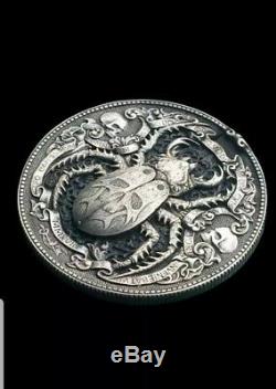 Roman Booteen's Gold Bug Silver Coin, Morgan Dollar & 1/10 Oz Of 22k Gold