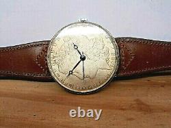 ServicedNear Mint1888 Morgan Silver Dollar Real Coin Swiss Quartz Watch