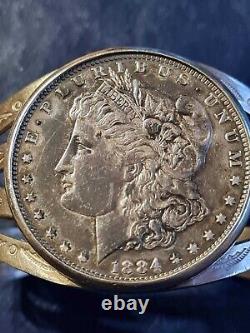 Silver Dollar 1884 included in a bracelet Very Nice Jewelry Collectible FREEPOST
