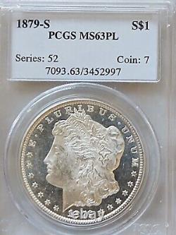 Super Cameo'd 1879-S Morgan Silver Dollar PCGS MS63PL-Gen-4.1=Conservative Grade