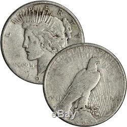 US Morgan & Peace Silver Dollar Roll of 20 coins Cull Random Date