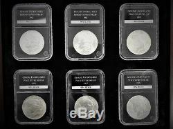 Un-circulated Morgan & Peace Silver Dollar Set