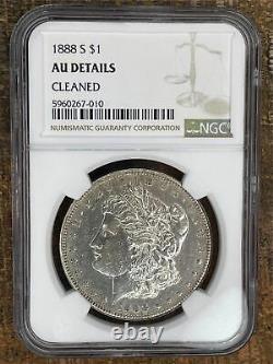 Us 1888-s Morgan Silver Dollar $1 Ngc About Uncirculated Key Date